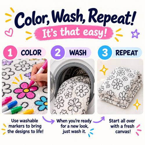 CozyDoodle™ Coloring Blanket
