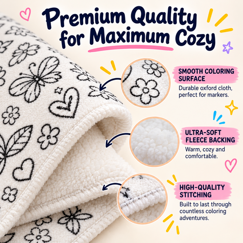 CozyDoodle™ Coloring Blanket