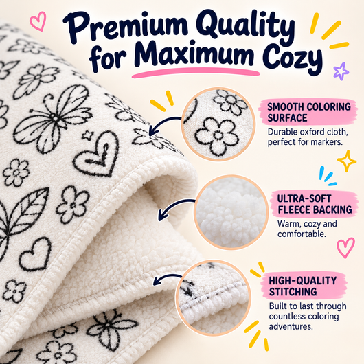 CozyDoodle™ Coloring Blanket
