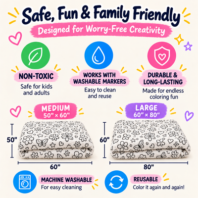 CozyDoodle™ Coloring Blanket