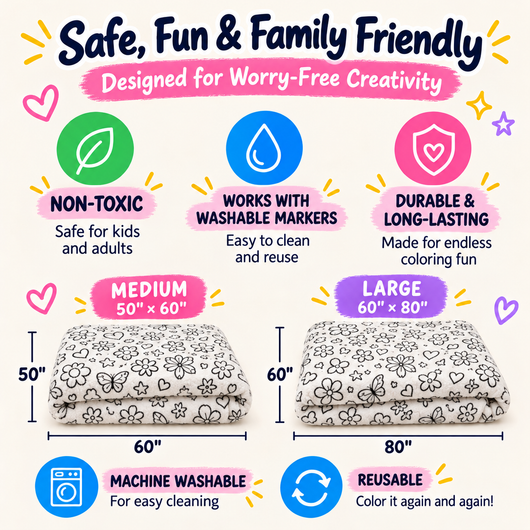 CozyDoodle™ Coloring Blanket
